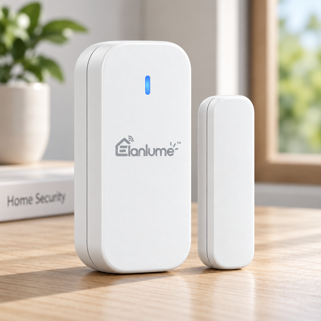 Elanlume™ Smart Door & Window Sensor – Wireless Entry Monitoring Sensor with Real-Time Activity Alerts for Home, Apartment & Office