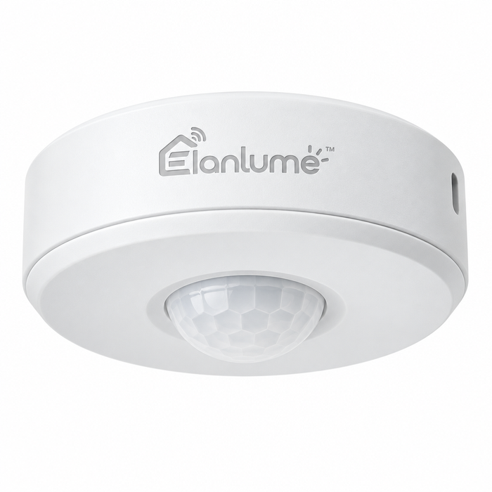 Elanlume™ Ceiling-Mount Smart Motion Sensor – Indoor PIR Occupancy Detector for Automatic Lighting, Hallways, Closets & Smart Home Routines