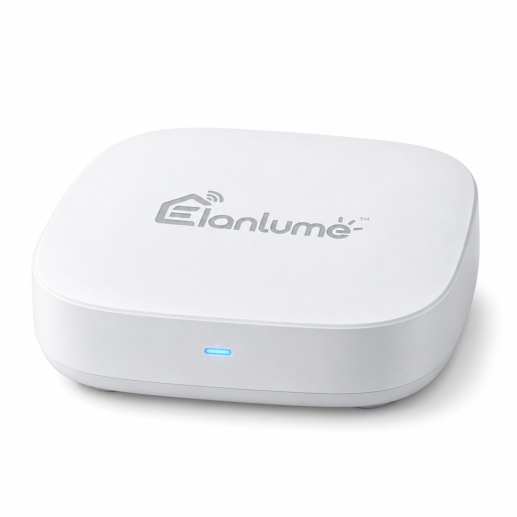 Elanlume™ Smart Home Hub – Central Wireless Gateway for Compatible Sensors, Controls & Connected Home Devices