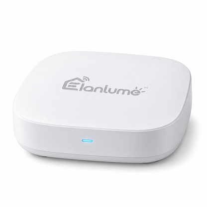 Elanlume™ Smart Home Hub – Central Wireless Gateway for Compatible Sensors, Controls & Connected Home Devices