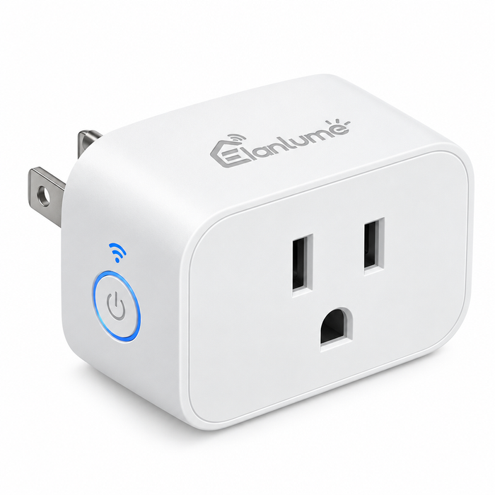 Elanlume™ Smart Wi-Fi Plug – App & Voice Controlled Outlet with Scheduling, Timer and Overload Protection for Everyday Home Devices