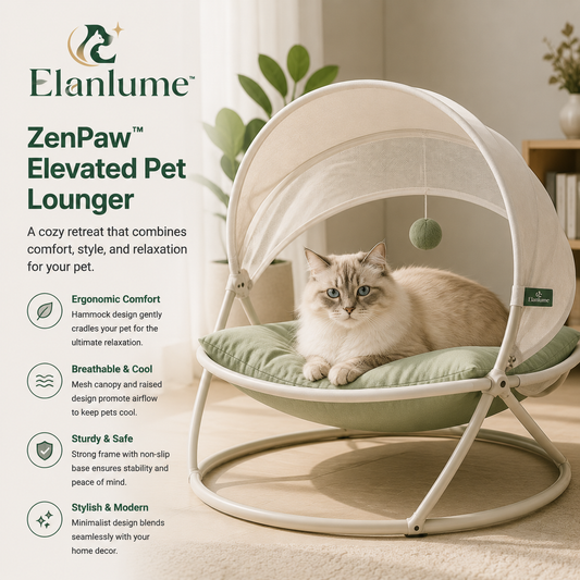 Elanlume™ ZenPaw Elevated Pet Lounger