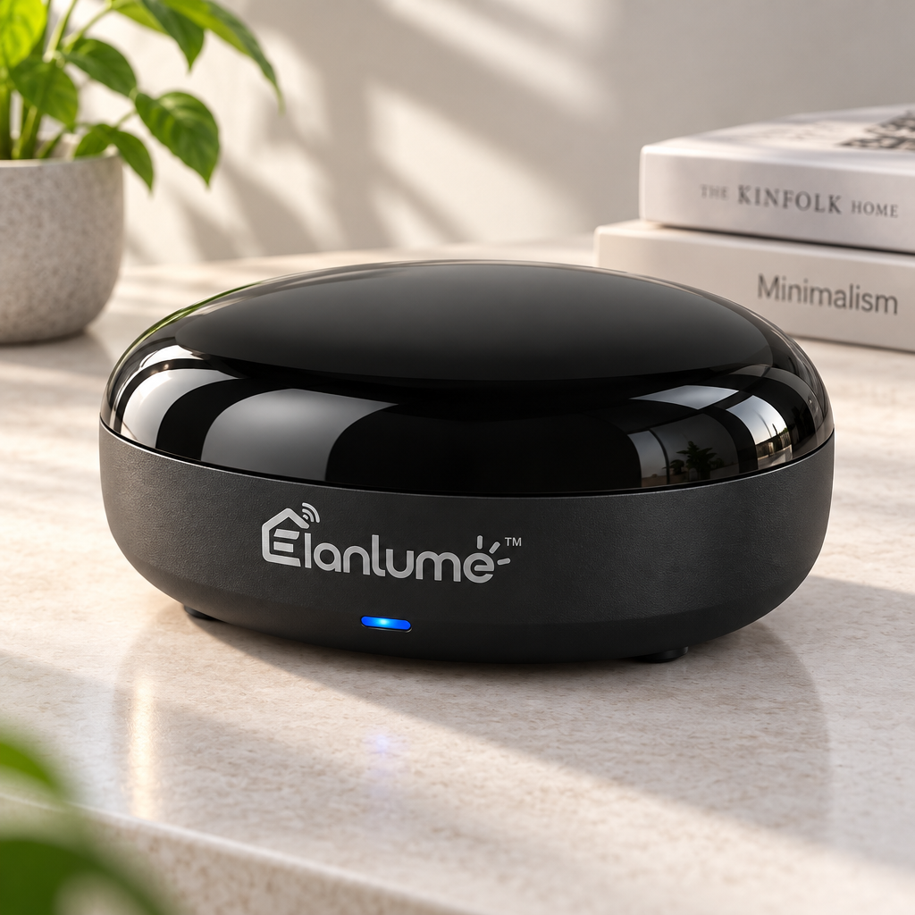 Elanlume™ Smart IR Remote Controller – All-in-One App-Controlled Infrared Hub for TV, Air Conditioner, Fan & Home Entertainment Devices