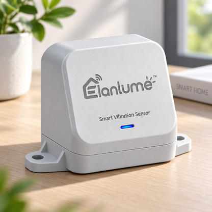 Elanlume™ Smart Vibration Sensor – High-Sensitivity Motion & Impact Detection for Doors, Windows, Cabinets & More