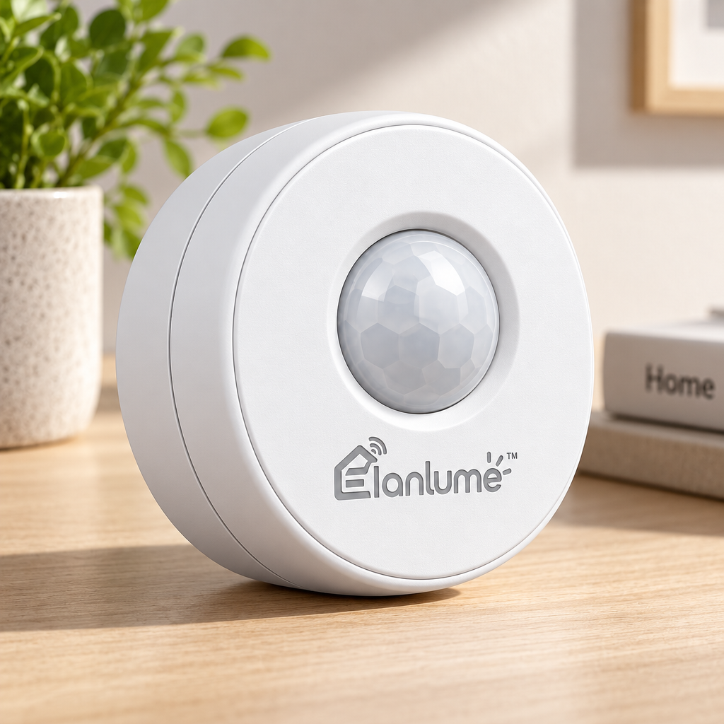 Elanlume™ Smart Motion Sensor – Wireless Indoor Motion Detection Sensor for Hallways, Entryways, Bedrooms & Smart Home Routines
