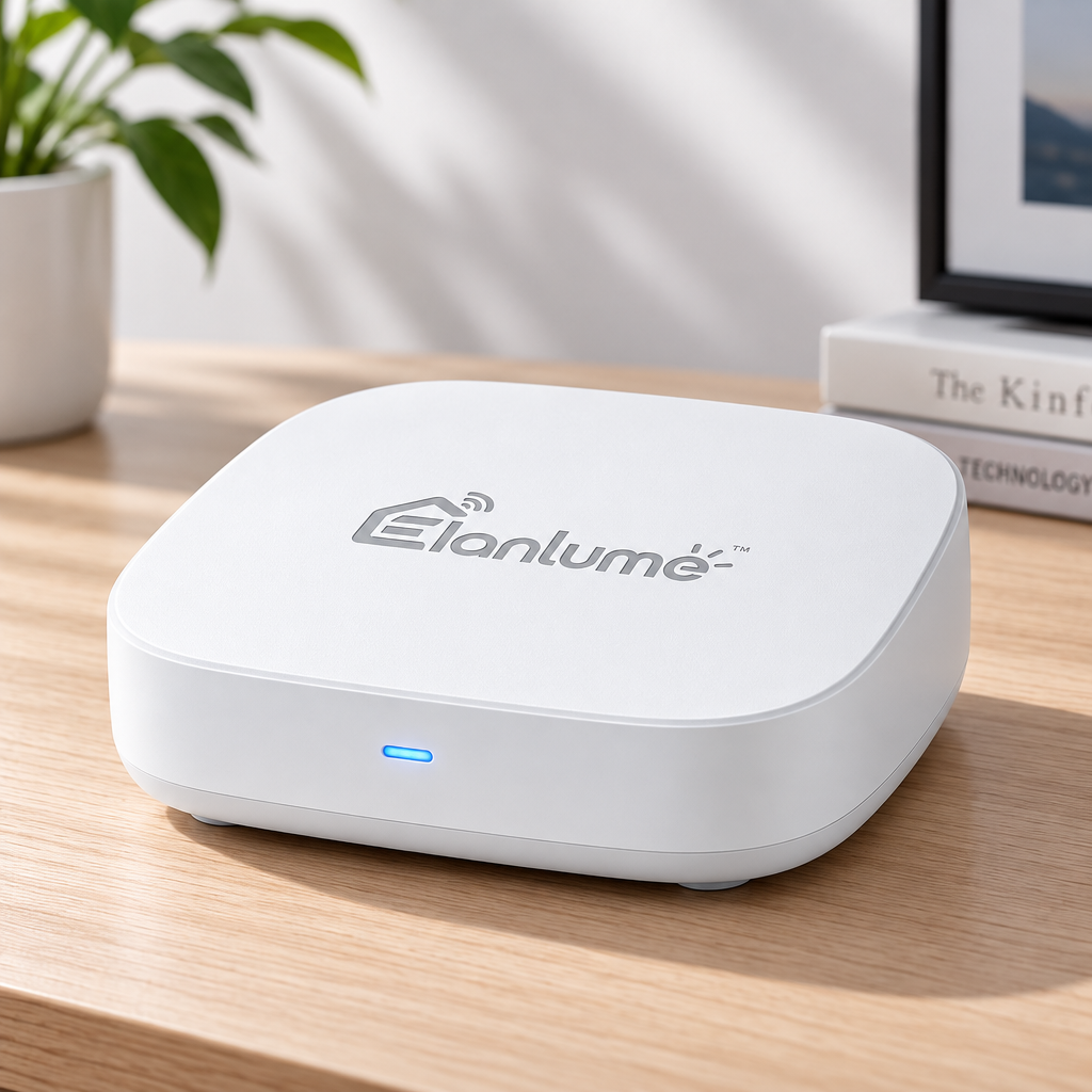 Elanlume™ Smart Home Hub – Central Wireless Gateway for Compatible Sensors, Controls & Connected Home Devices